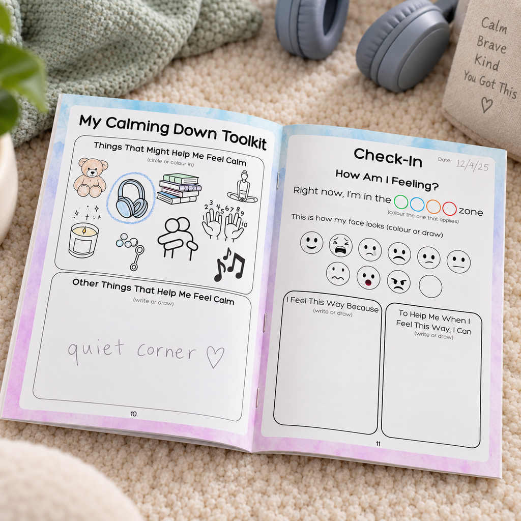 My Emotions & Regulation Workbook for Kids