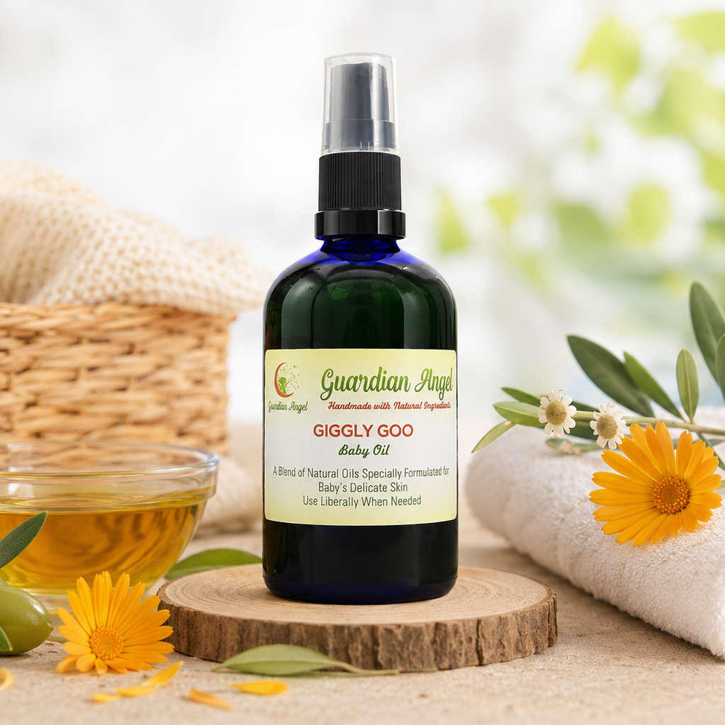 Guardian Angel Naturals - Giggly Goo - All Natural Baby Oil (Vegan).