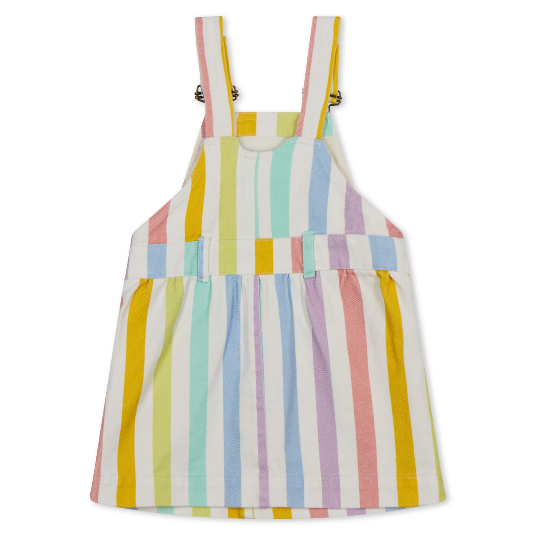 Dotty Dungarees Classic Wide Stripe Dress - Multicolour