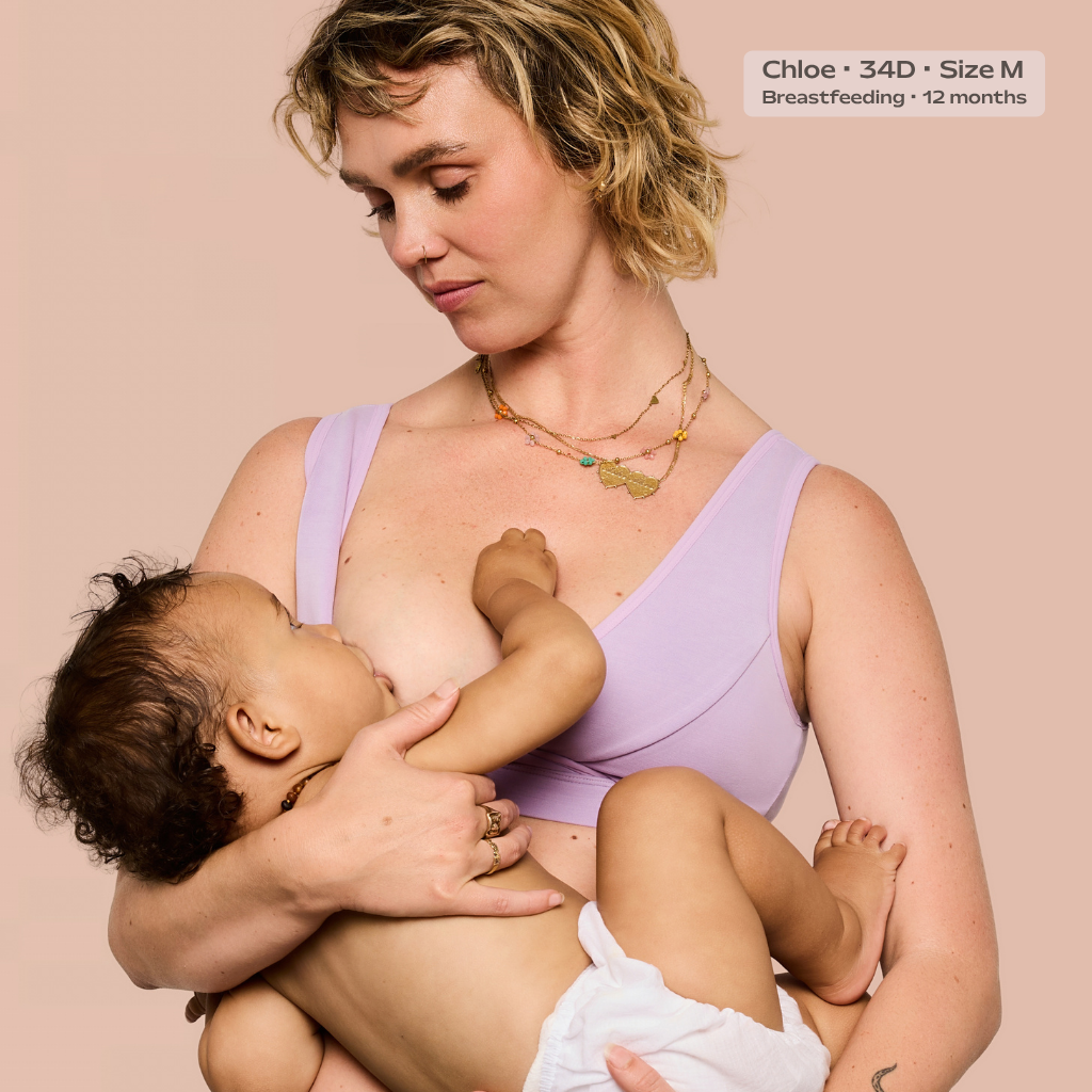 LESH - Clipless Comfort Leakproof Nursing Bra - Black / Pink / Beige