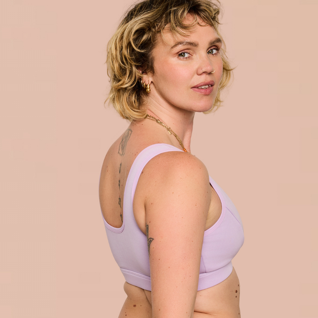 LESH - Clipless Comfort Leakproof Nursing Bra - Black / Pink / Beige