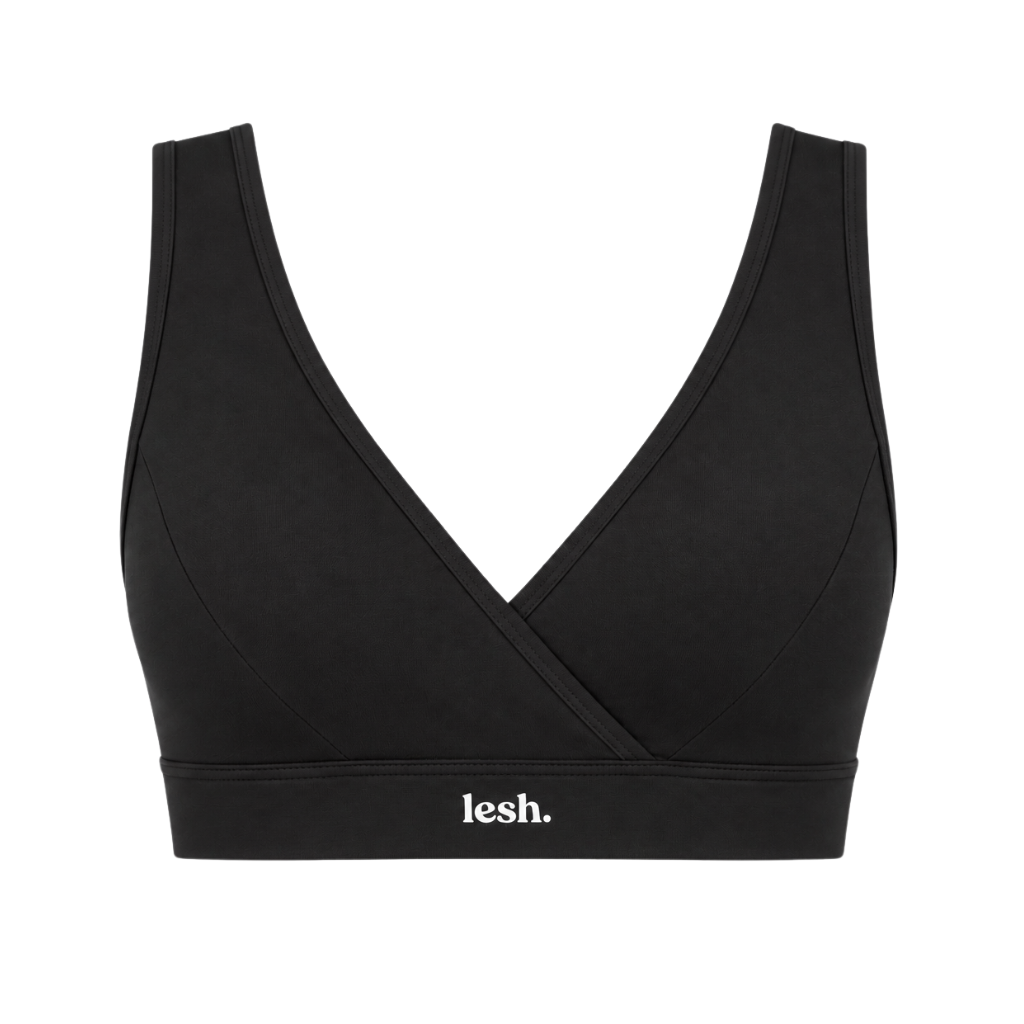 LESH - Clipless Comfort Leakproof Nursing Bra - Black / Pink / Beige