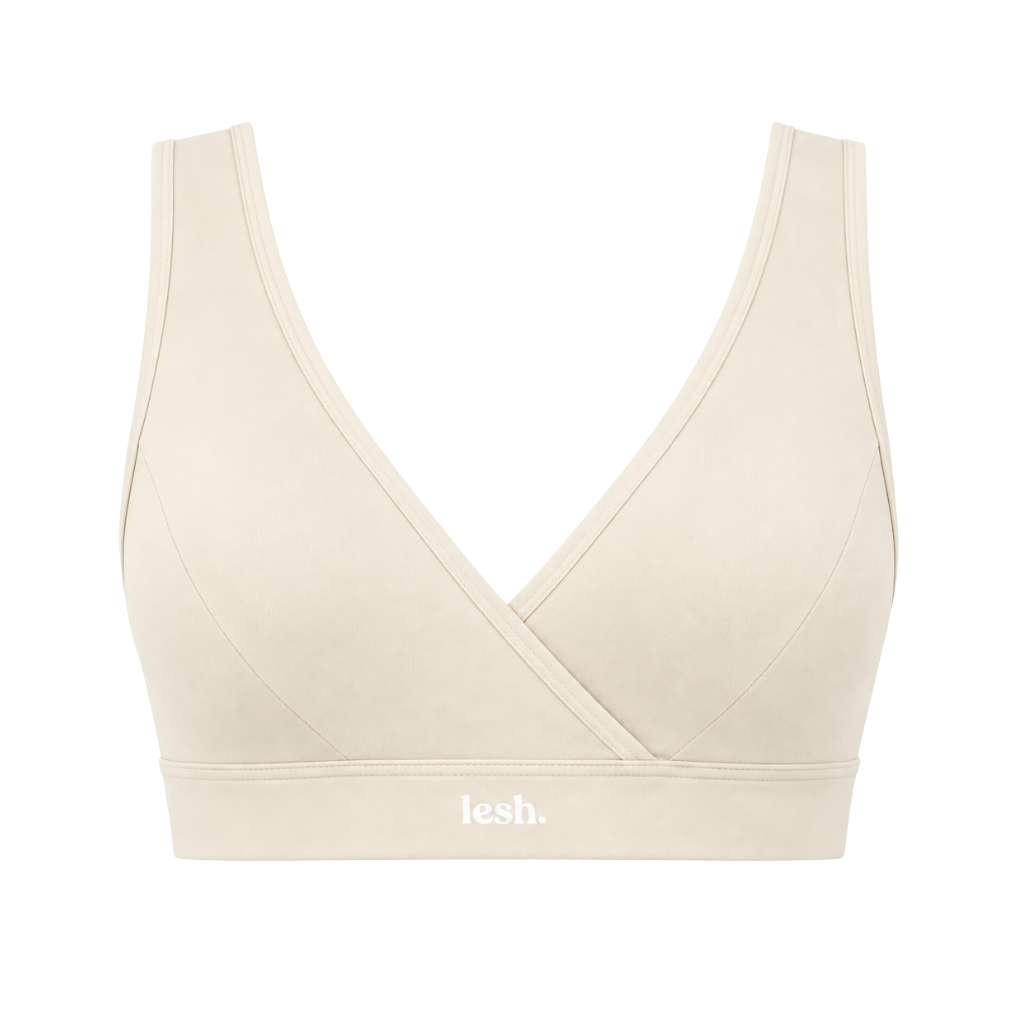 LESH - Clipless Comfort Leakproof Nursing Bra - Black / Pink / Beige