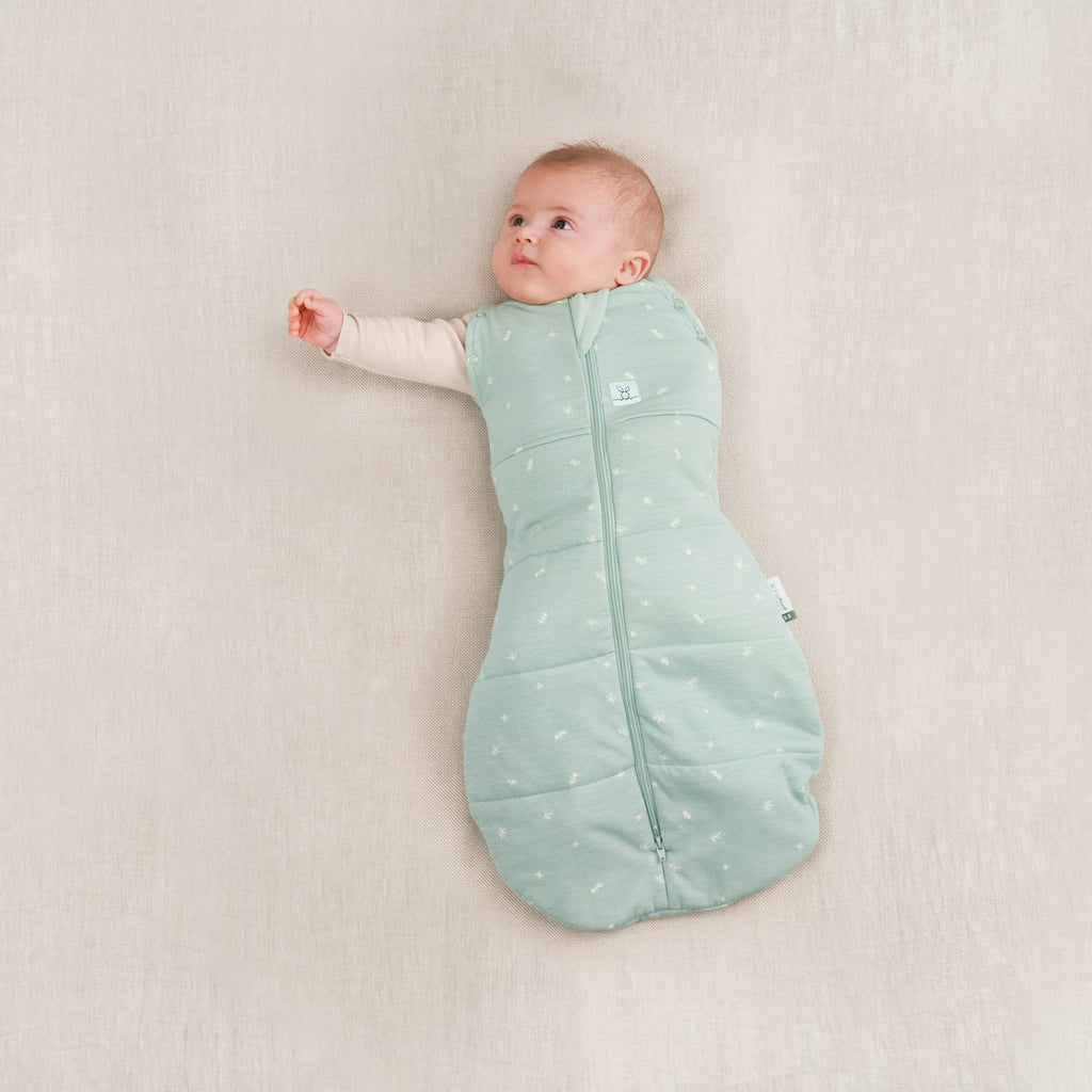 ergoPouch - Organic Winter Cocoon Swaddle Sleeping Bag - Sage - 2.5 TOG