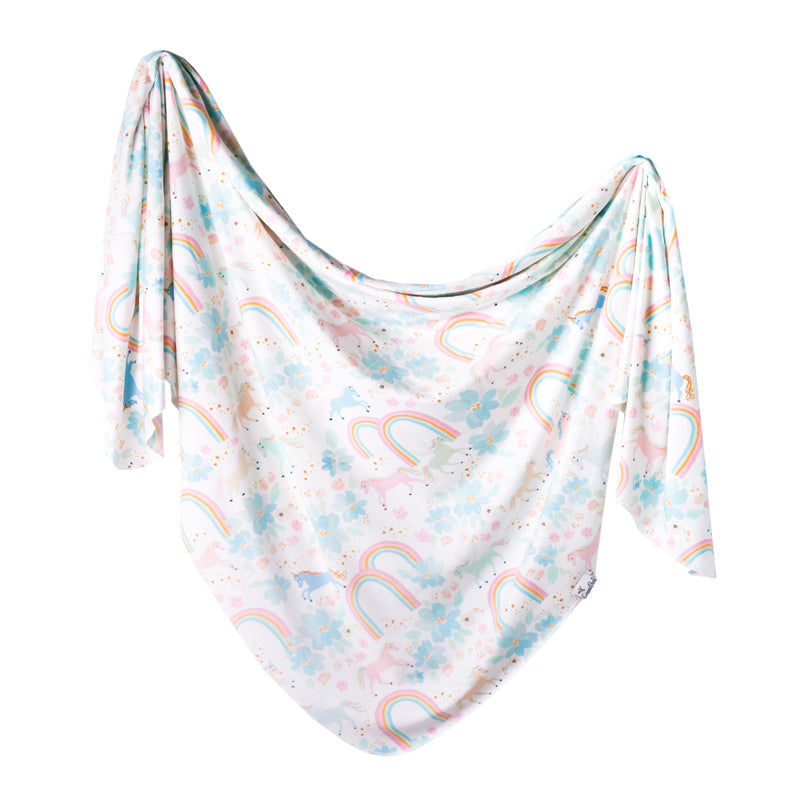 Copper Pearl Knitted Swaddle Blanket - Whimsy