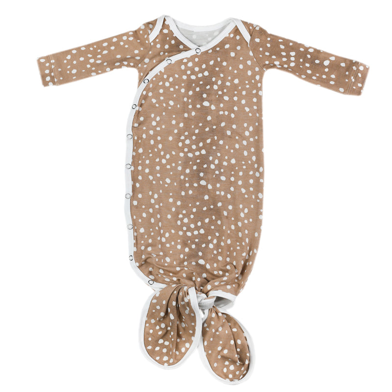 Copper Pearl Newborn Gown - Fawn