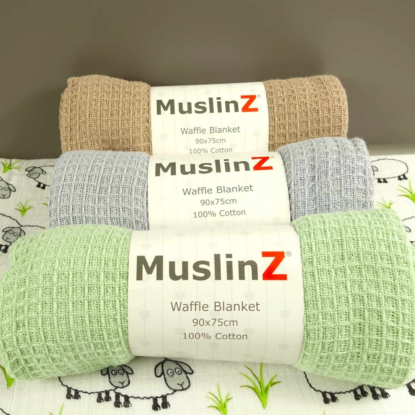 Cotton Waffle Baby Blanket