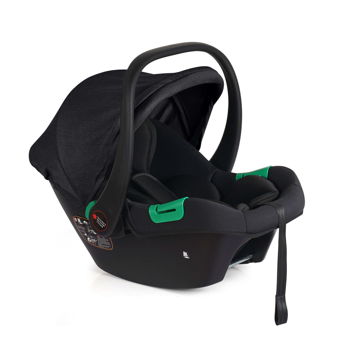 For Your Little One Cruise 3 In 1 Travel System With Car Seat And ISOFIX Base - Eclipse Black