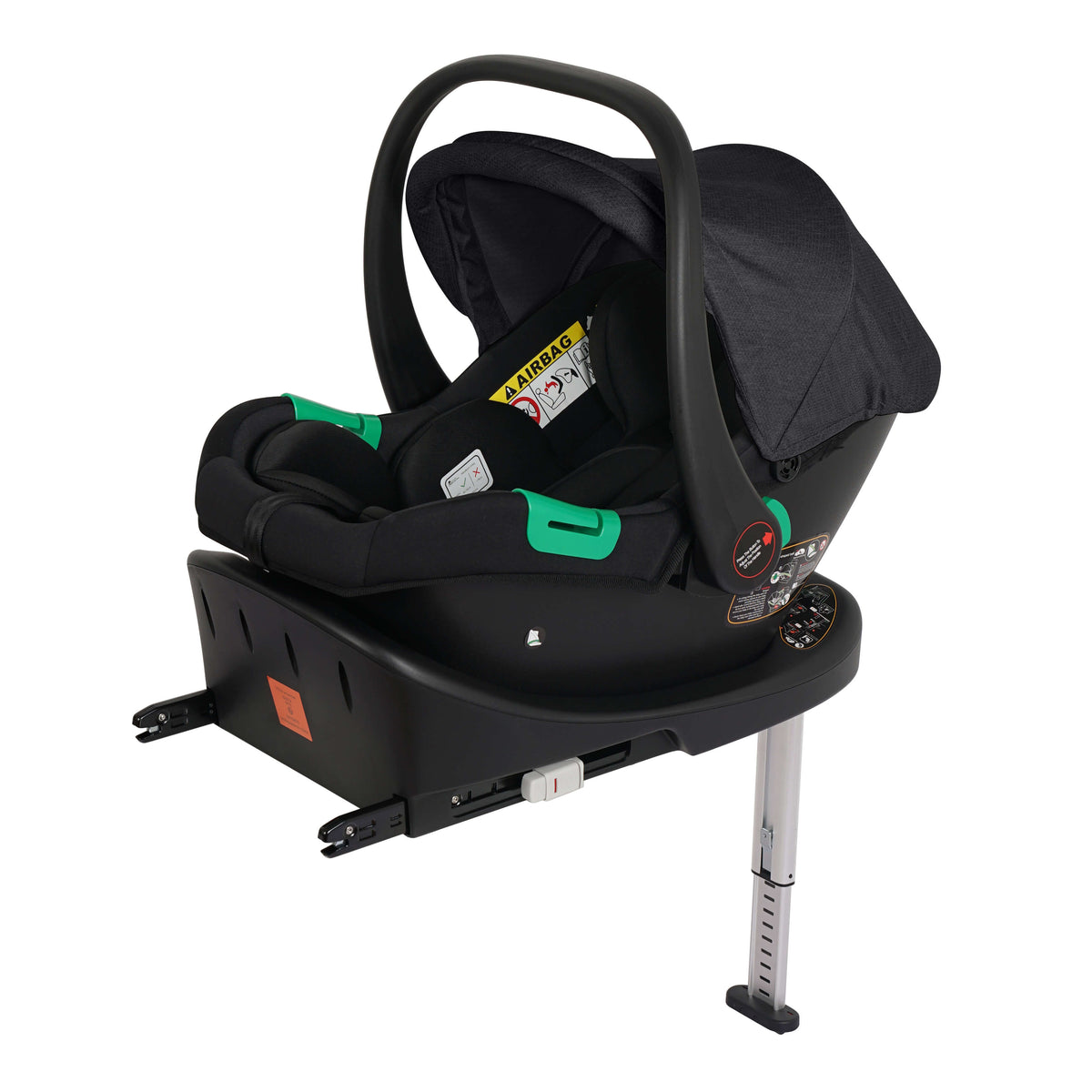 For Your Little One Cruise 3 In 1 Travel System With Car Seat And ISOFIX Base - Eclipse Black