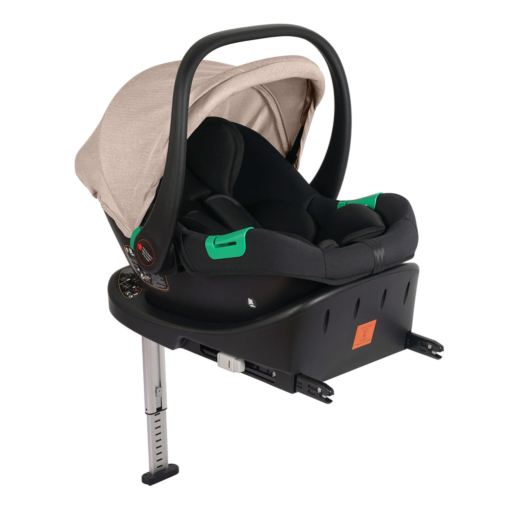 For Your Little One Cruise 3 In 1 Travel System With Car Seat And ISOFIX Base - Dune Beige