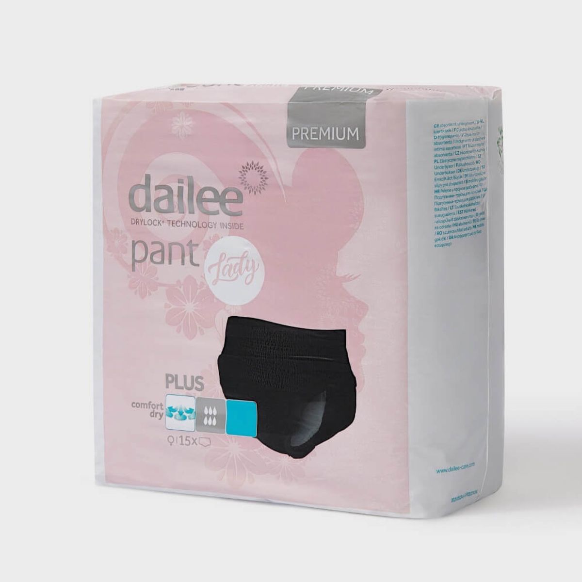 Dailee Pants Lady Plus Incontinence Pants - Black