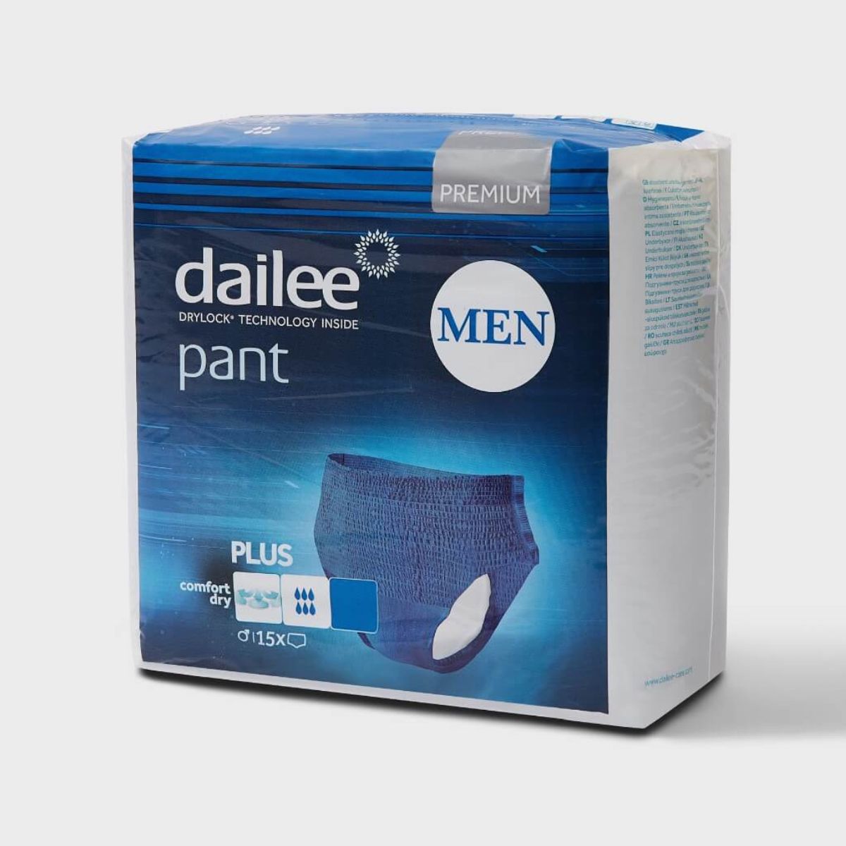 Dailee Pants Men Plus Incontinence Pants - Blue