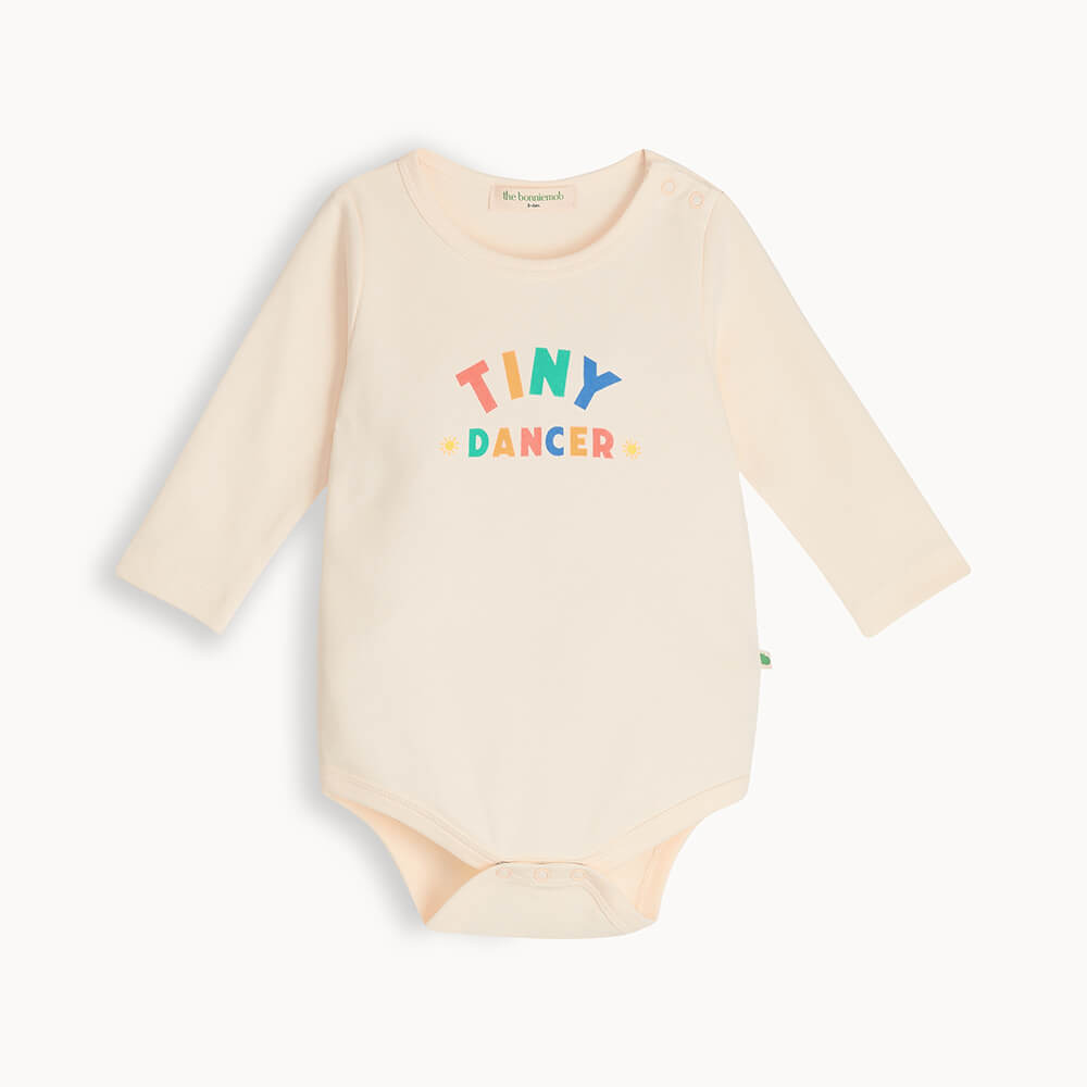 The bonniemob Organic Cotton Baby Bodysuit & Muslin Swaddle Blanket Gift Set