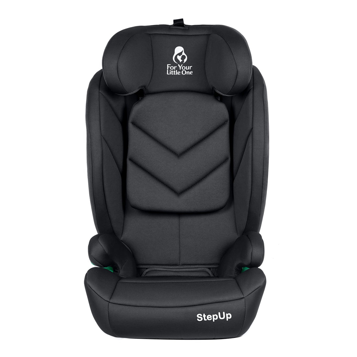 For Your Little One Stepup I-Size Belted 2/3 Car Seat Booster Seat - Midnight Black (4-12 Years)