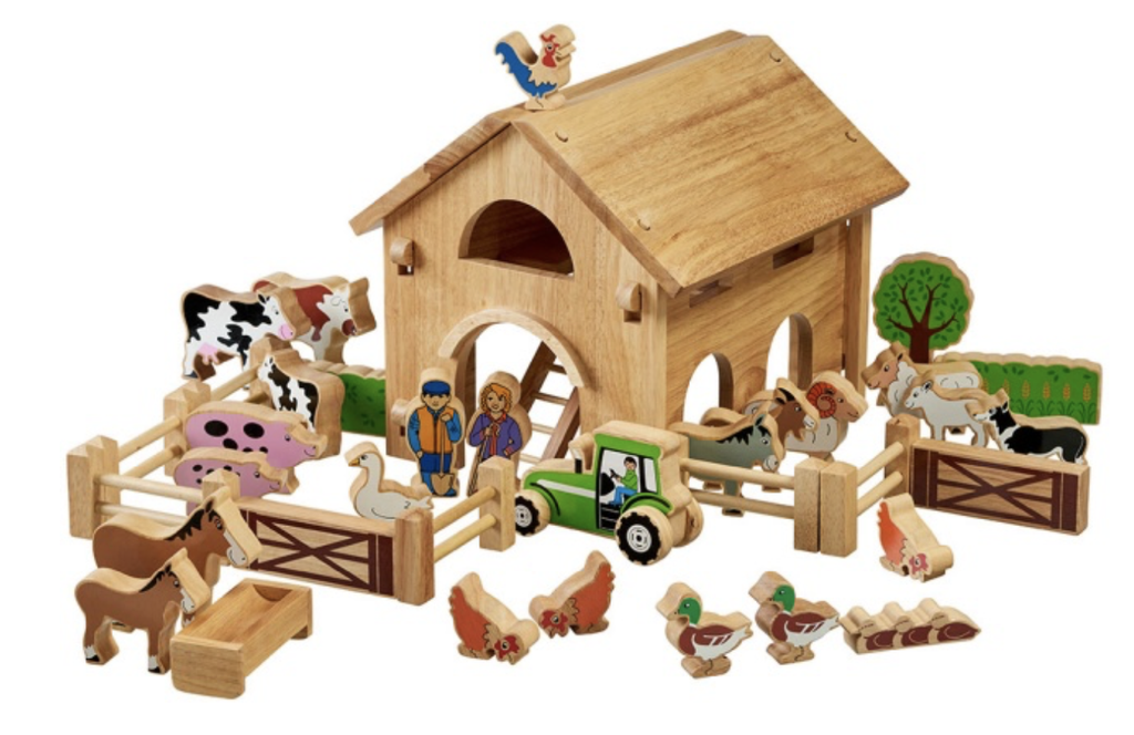 Deluxe Farm Barn Playset with Colourful Characters