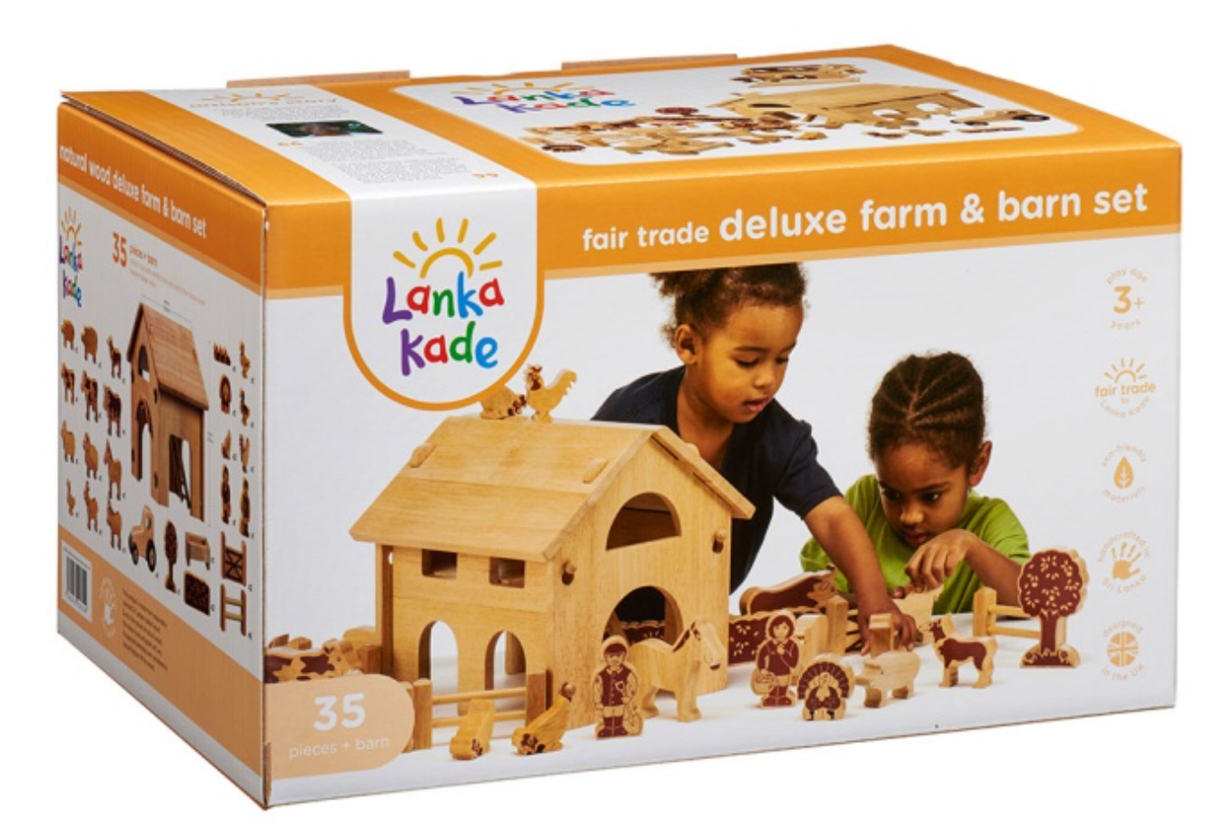 Deluxe Farm Barn Playset with Colourful Characters