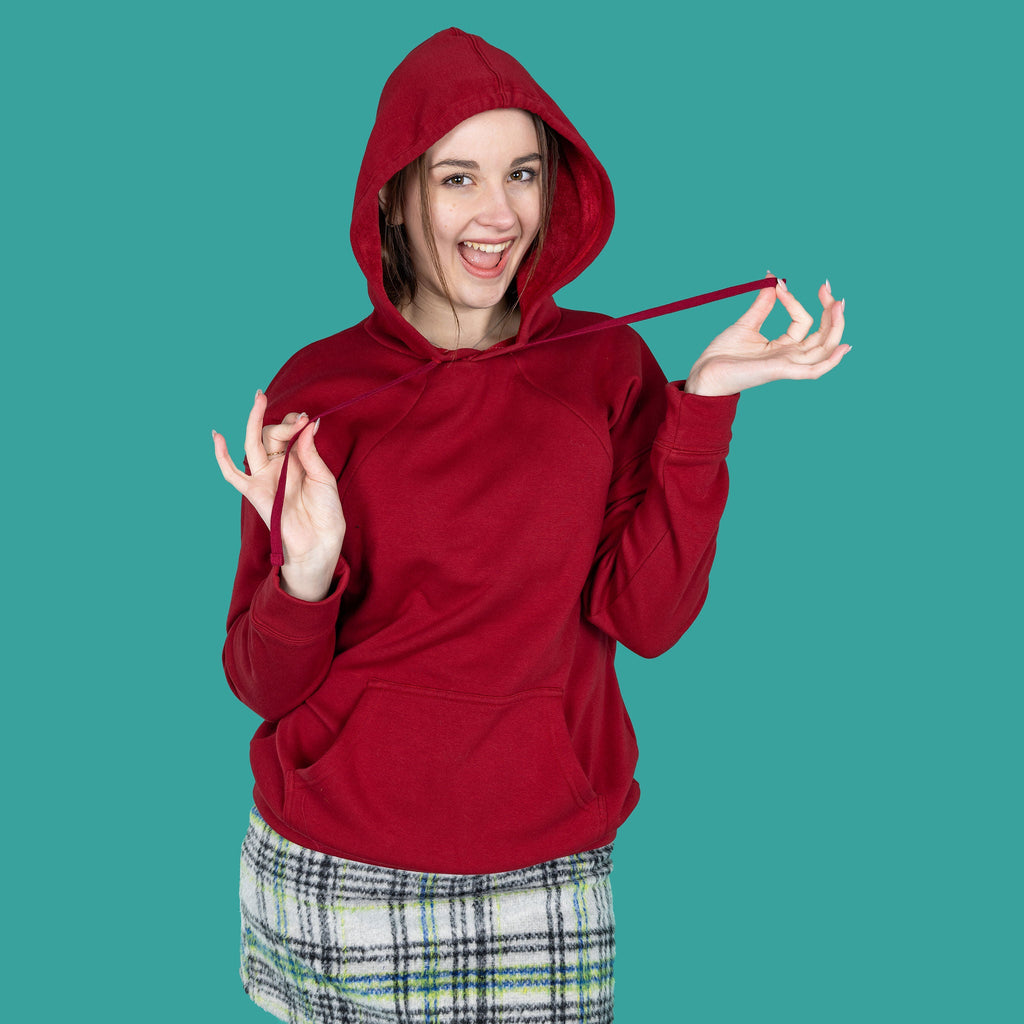 Breastfeeding Hoodie - Burgundy