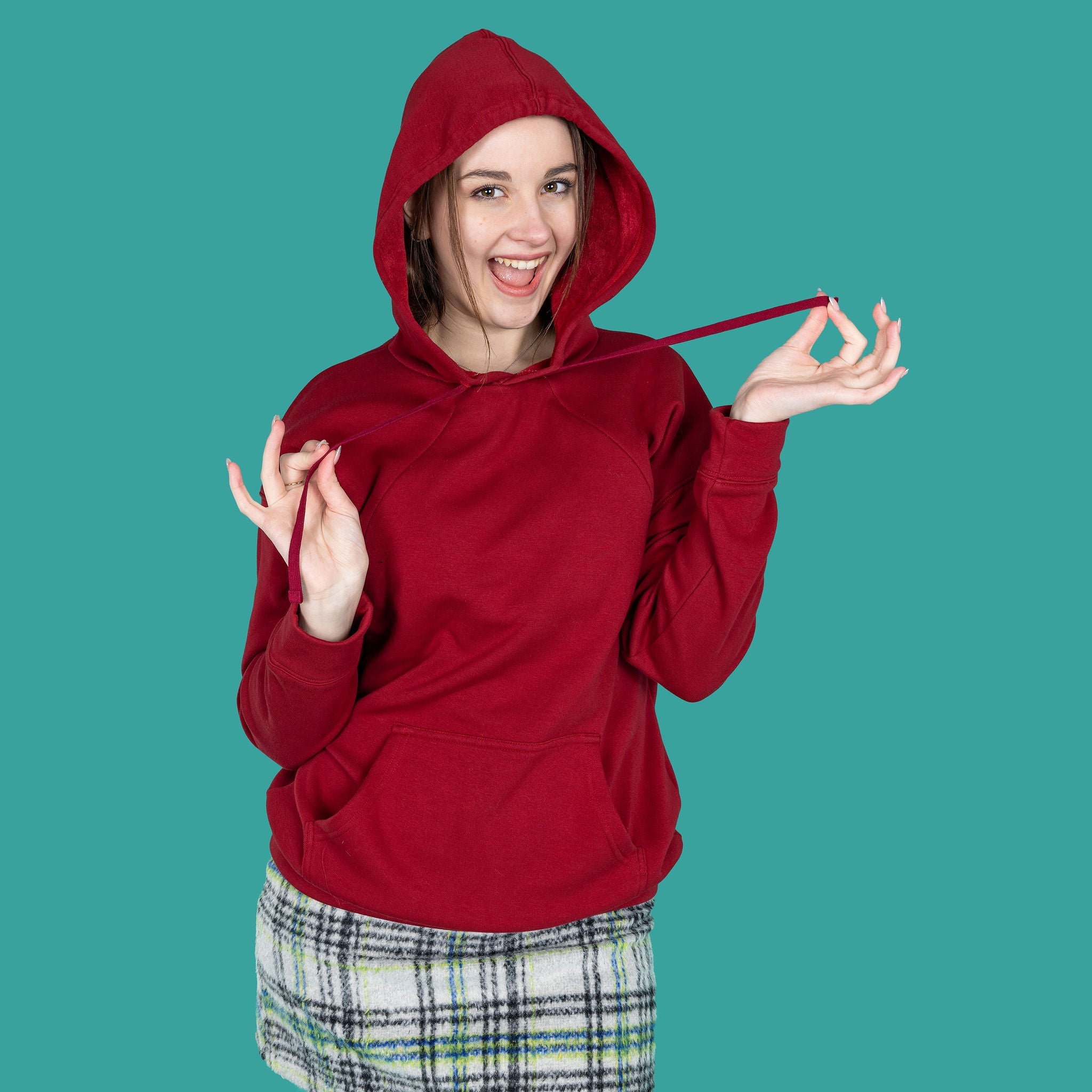 Breastfeeding Hoodie - Burgundy