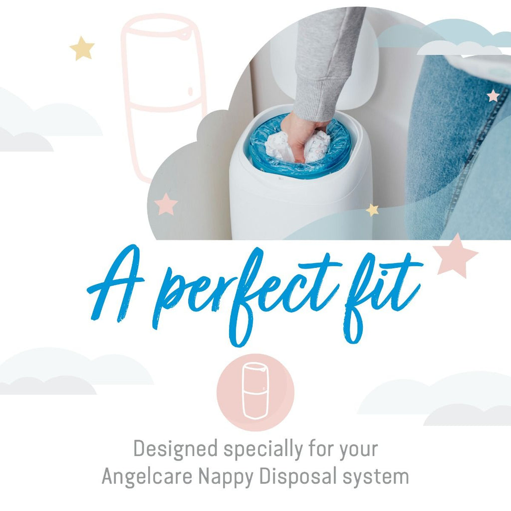 Angelcare Nappy Bin Refill Cassettes - 6 Pack