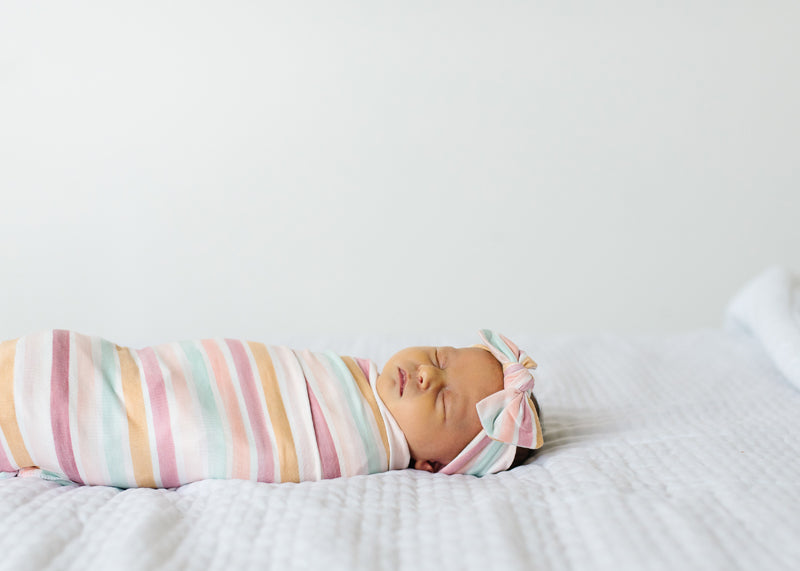 Copper Pearl Knitted Swaddle Blanket - Enchanted