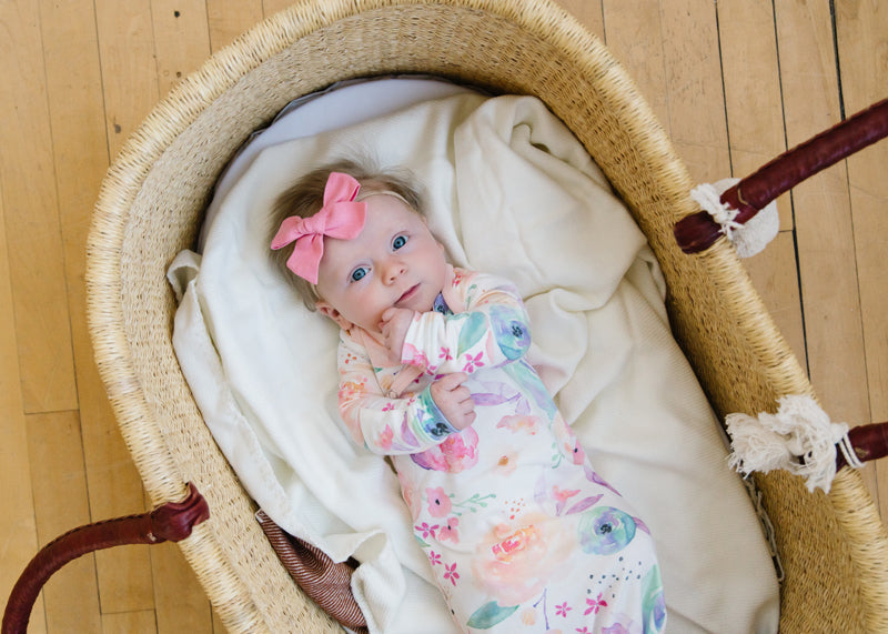 Copper Pearl Newborn Gown - Bloom