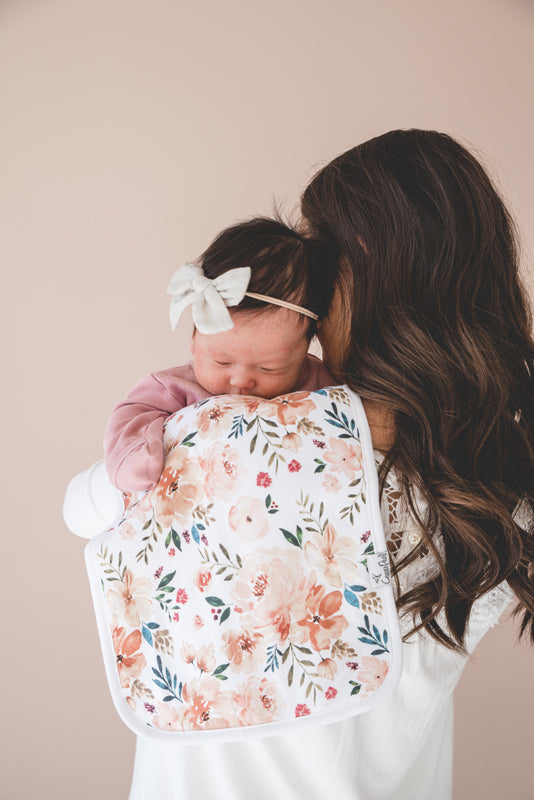 Copper Pearl Premium Burp Cloths - Fawn - 3 Pack