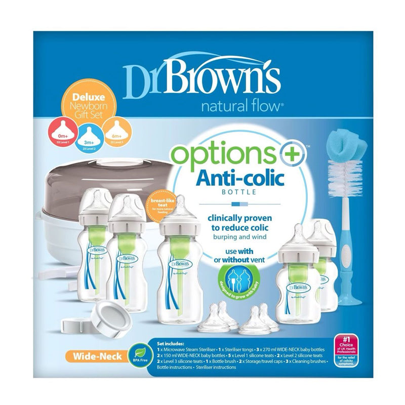 Dr Browns Options+ Newborn Gift Set with Steriliser
