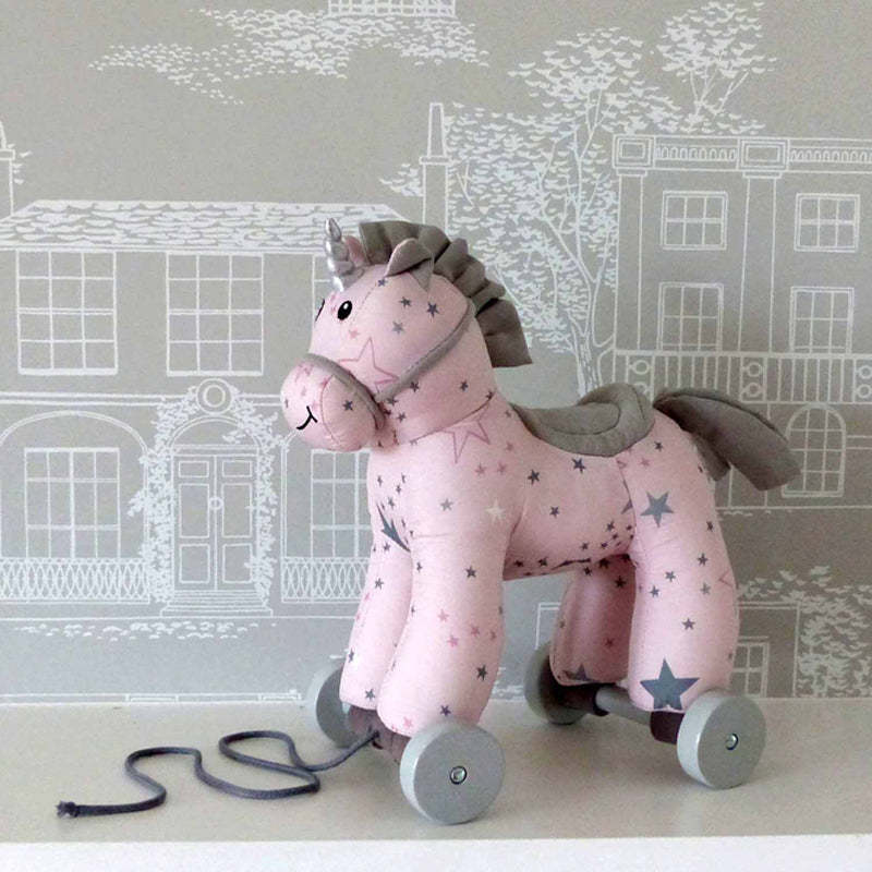 Little Bird Told Me Celeste Unicorn Pull Along Toy