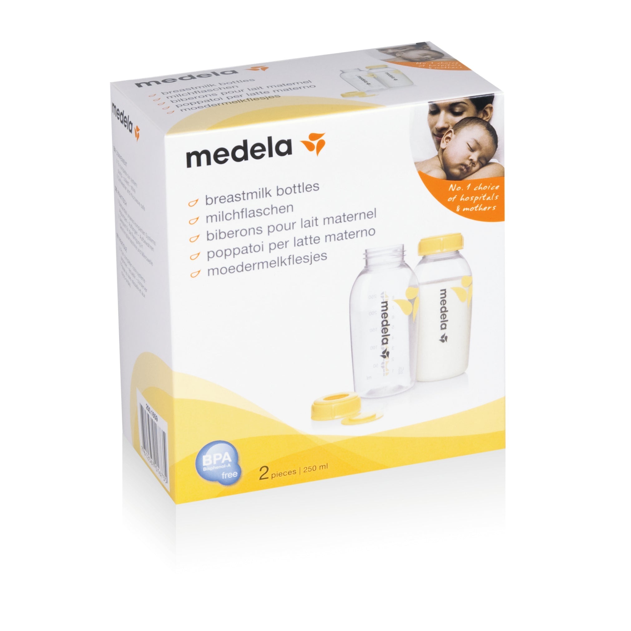 Medela Breastmilk Storage Bottles - 250ml - 2 Pack