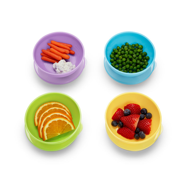 Munchkin Love-A-Bowls Set - 4 Bowls, 4 Lids, 2 Spoons