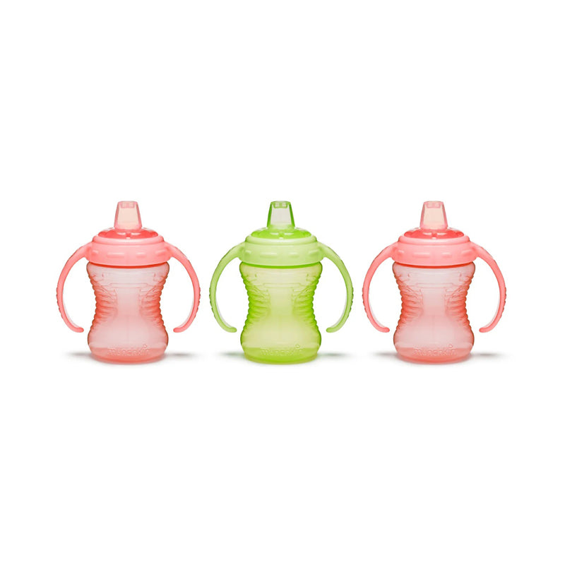 Munchkin Mighty Grip Cup - Pink & Green - 10Oz - 3 Pack