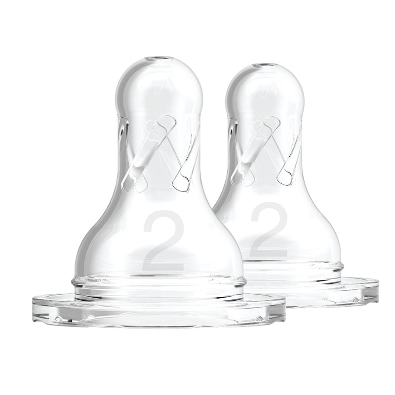 Dr Brown's Natural Flow® Options+™ Narrow Teat - Level 2 Flow - 2 Pack