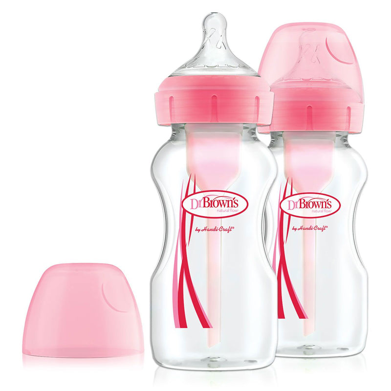 Dr Brown's Options+ Bottle - Pink - 270ml - 2 Pack