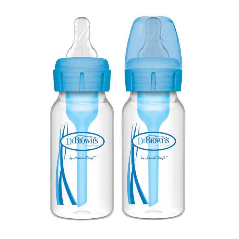 Dr Brown's Options+ Narrow Neck Bottle Sky - 120ml - 2 Pack