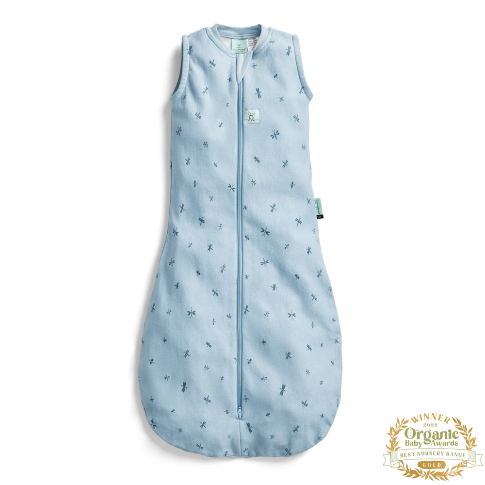 ergoPouch - Organic All Year Jersey Sleeping Bag - Dragonflies - 1.0 TOG