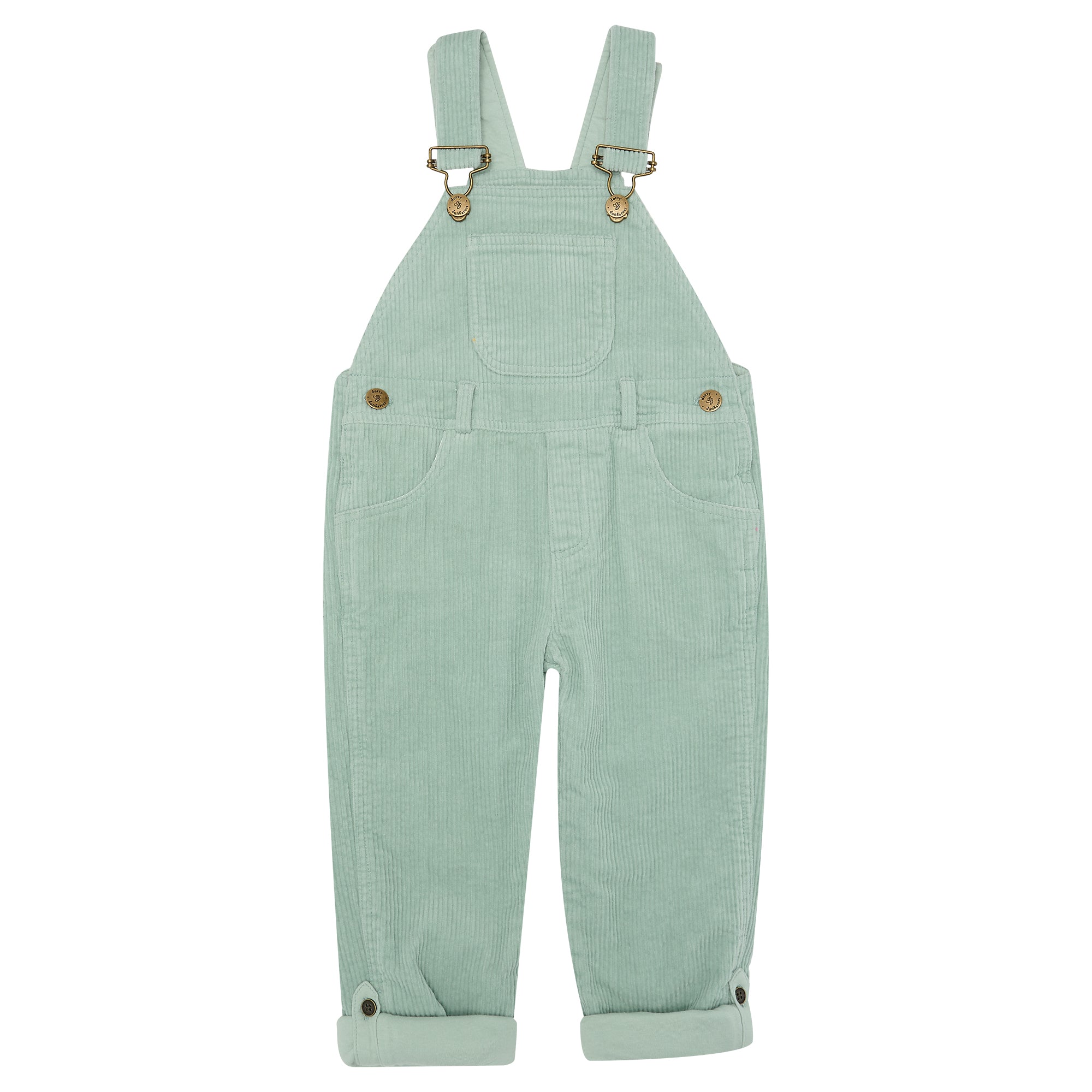 Dotty Dungarees Chunky Cord Dungarees - Mint Green