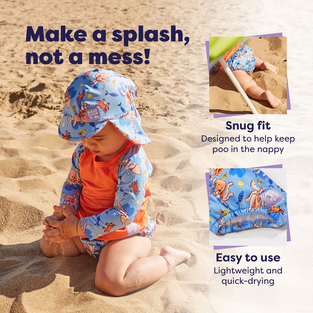 Bambino Mio Reusable Swim Nappy - Bubbles / Wave Patrol