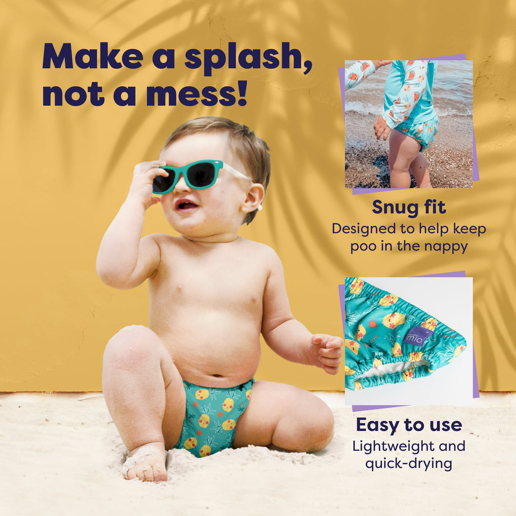 Bambino Mio Reusable Swim Nappy - Pineapple Party / Tropical