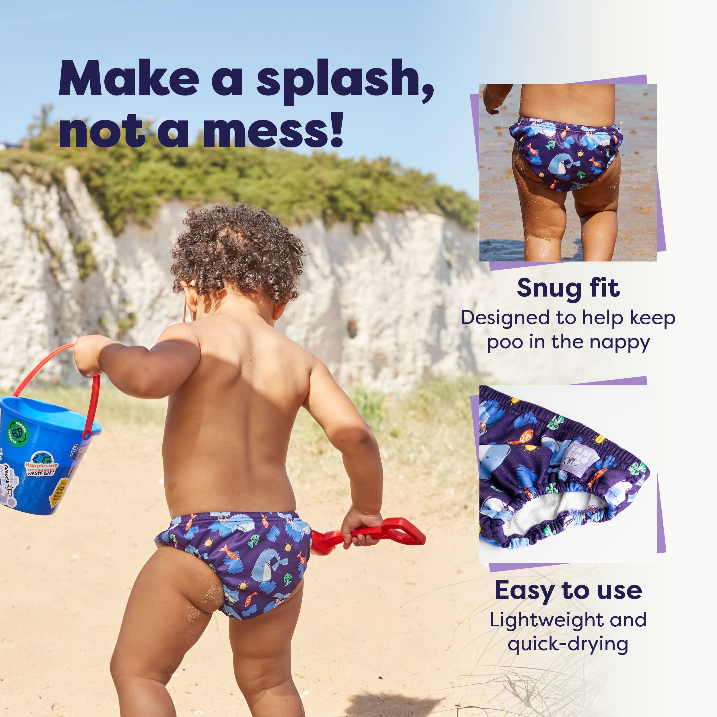 Bambino Mio Reusable Swim Nappy - Squeak