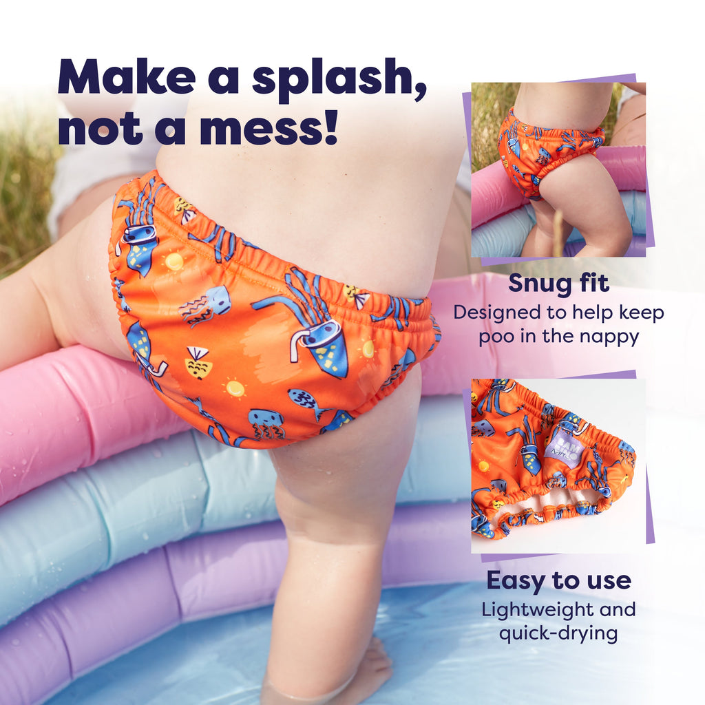 Bambino Mio Reusable Swim Nappy - Stretch / Wave Patrol