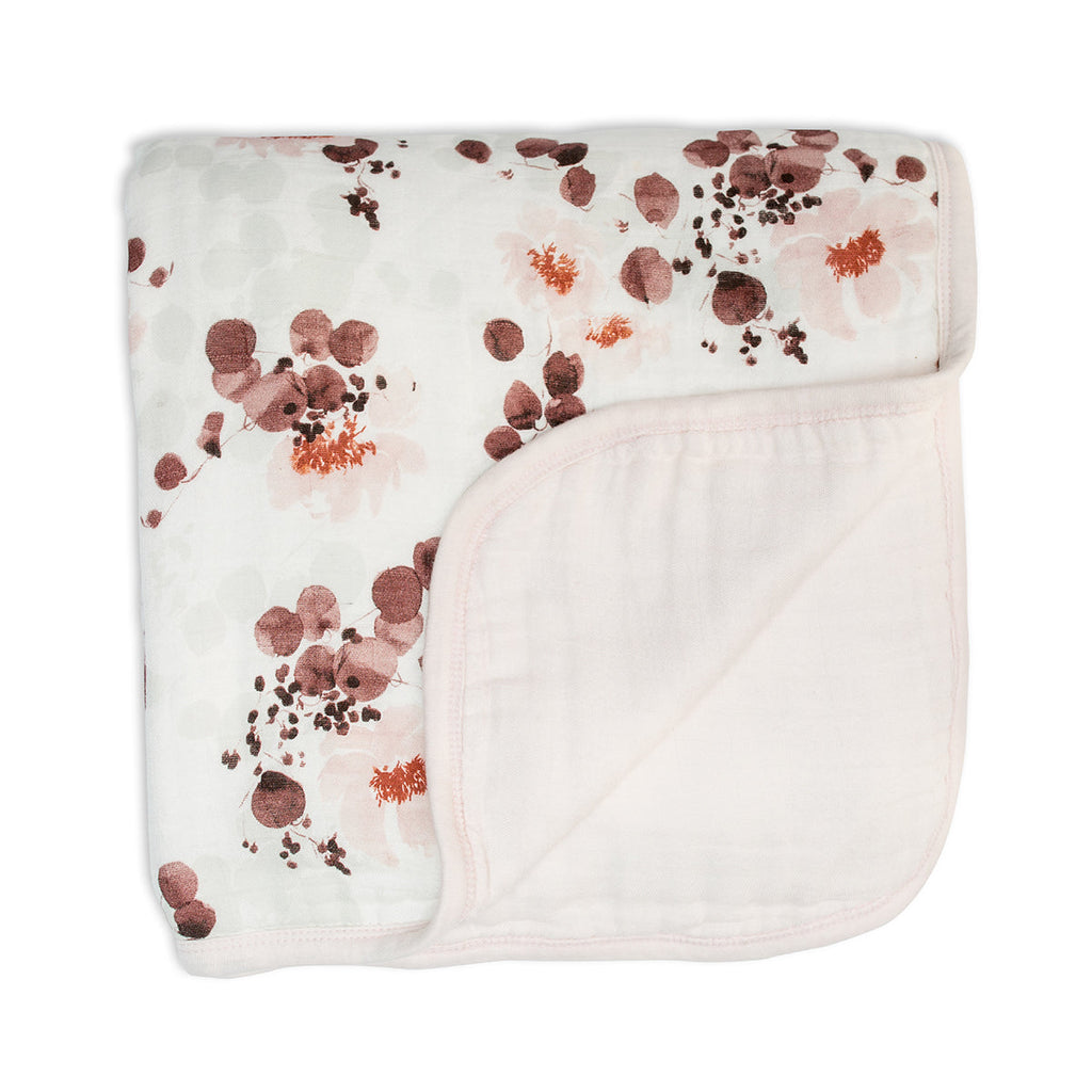 Lulujo - Baby Quilt - Eucalyptus (120 x 120cm)