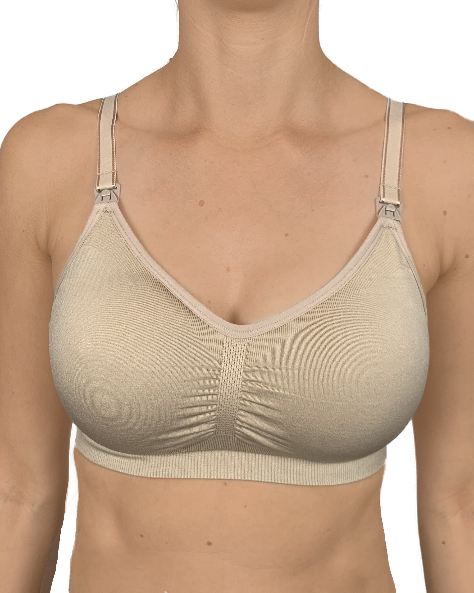 Everyday Seamfree Maternity and Nursing Bra in B to F Cup - White