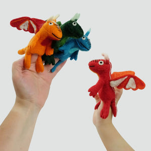 Paquete - Móvil en globo aerostático con marioneta de dedo de dragón GRATIS
