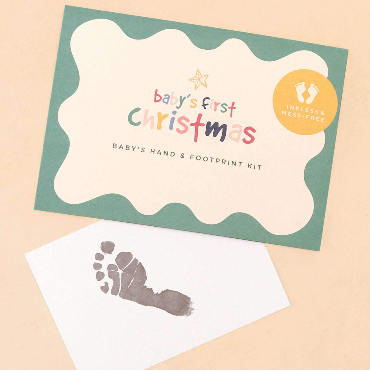 Letterbox Gifts Baby's First Christmas Hand & Footprint Kit