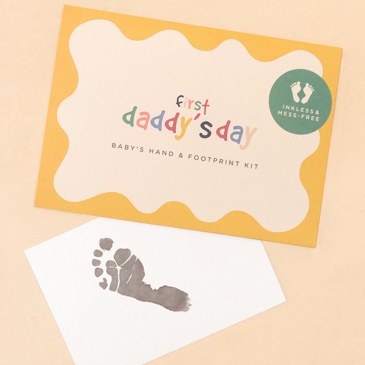 Letterbox Gifts First Father's Day- Baby's Footprint Kit