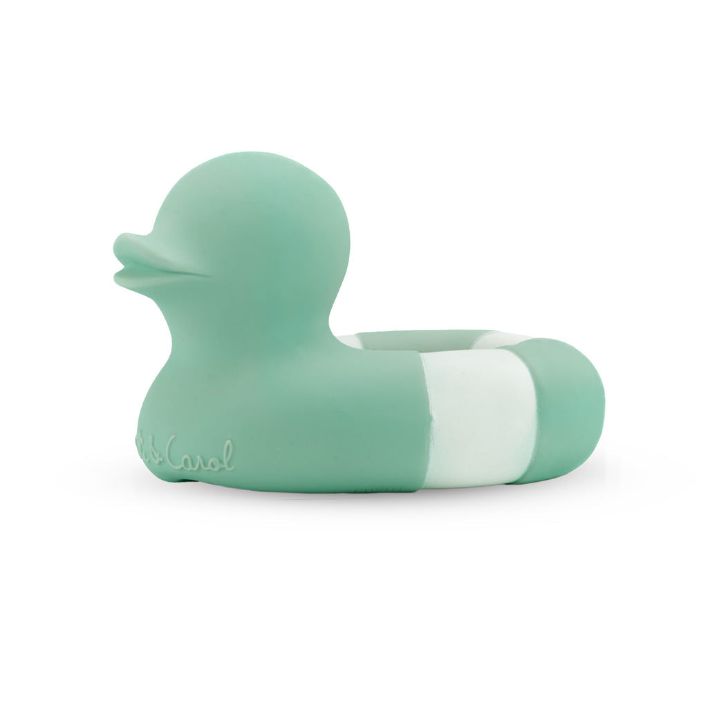 Oli & Carol Floatie Duck Mint Bath Toy / Teether