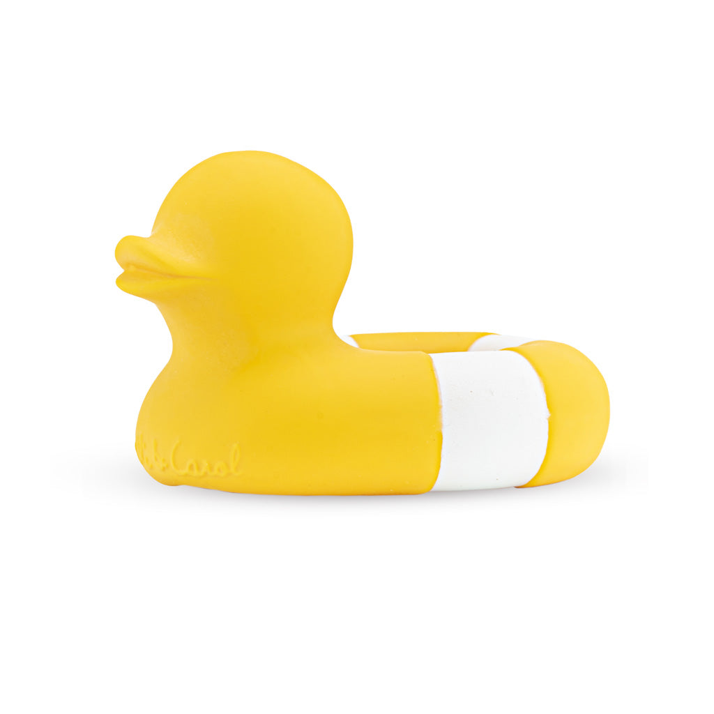 Oli & Carol Floatie Duck Yellow Bath Toy / Teether