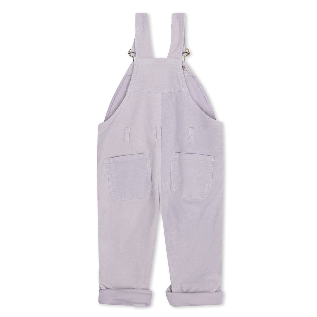Dotty Dungarees Corduroy Dungarees - Fog (Pale Grey)
