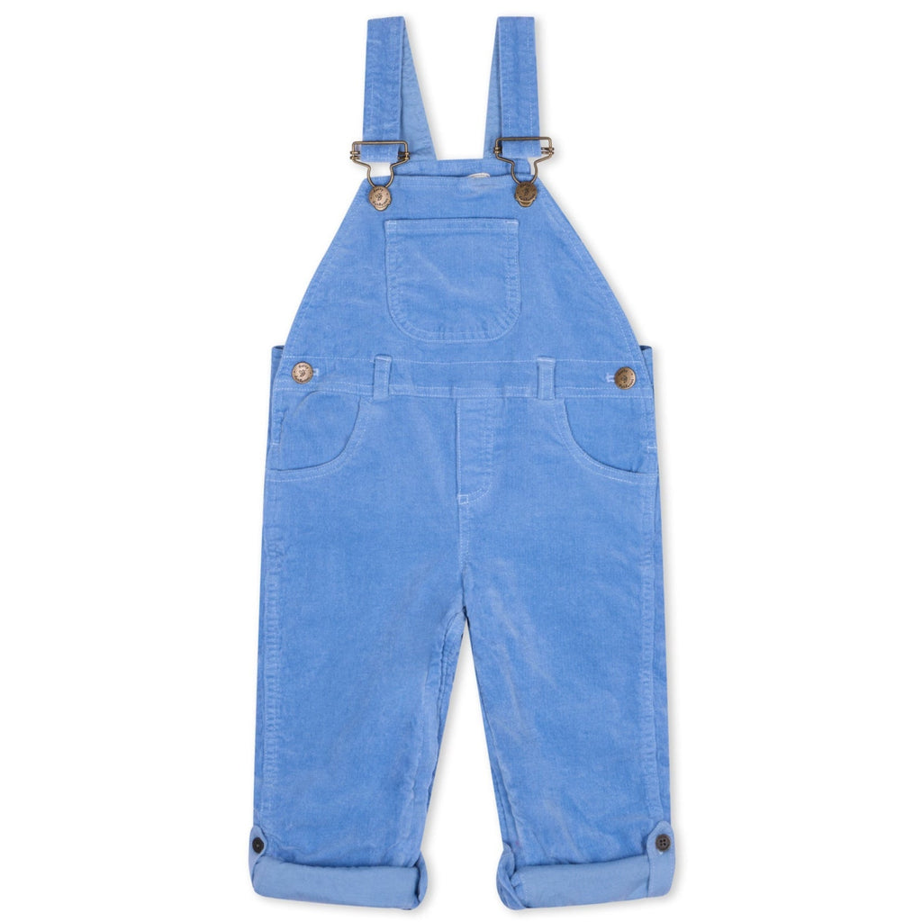 Dotty Dungarees Corduroy Dungarees - Forget-Me-Not