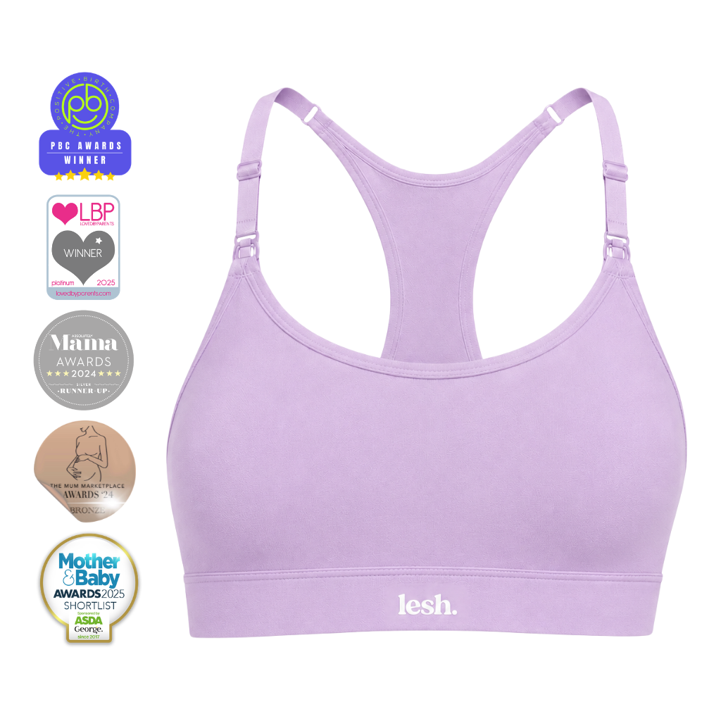 LESH - Freeflo 2.0 Leakproof Nursing Bra - Black / Pink / Beige
